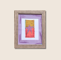 Kiss Goodnight- Framed Mixed Media Art